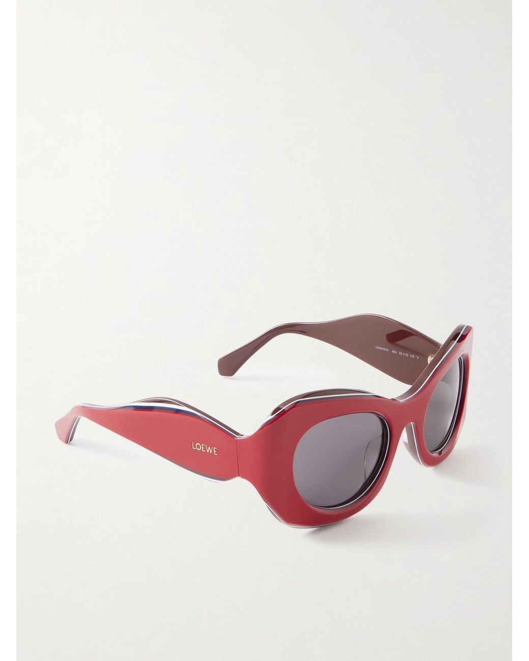 Loewe Red Paula's Ibiza D-Frame Acetate Sunglasses