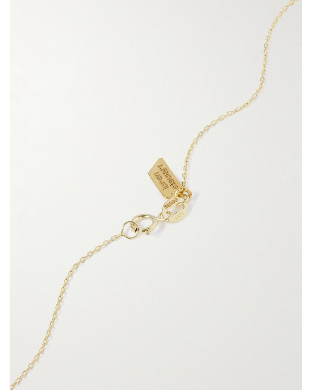 Loren Stewart White Stellar Key 14-Karat And Opal Necklace