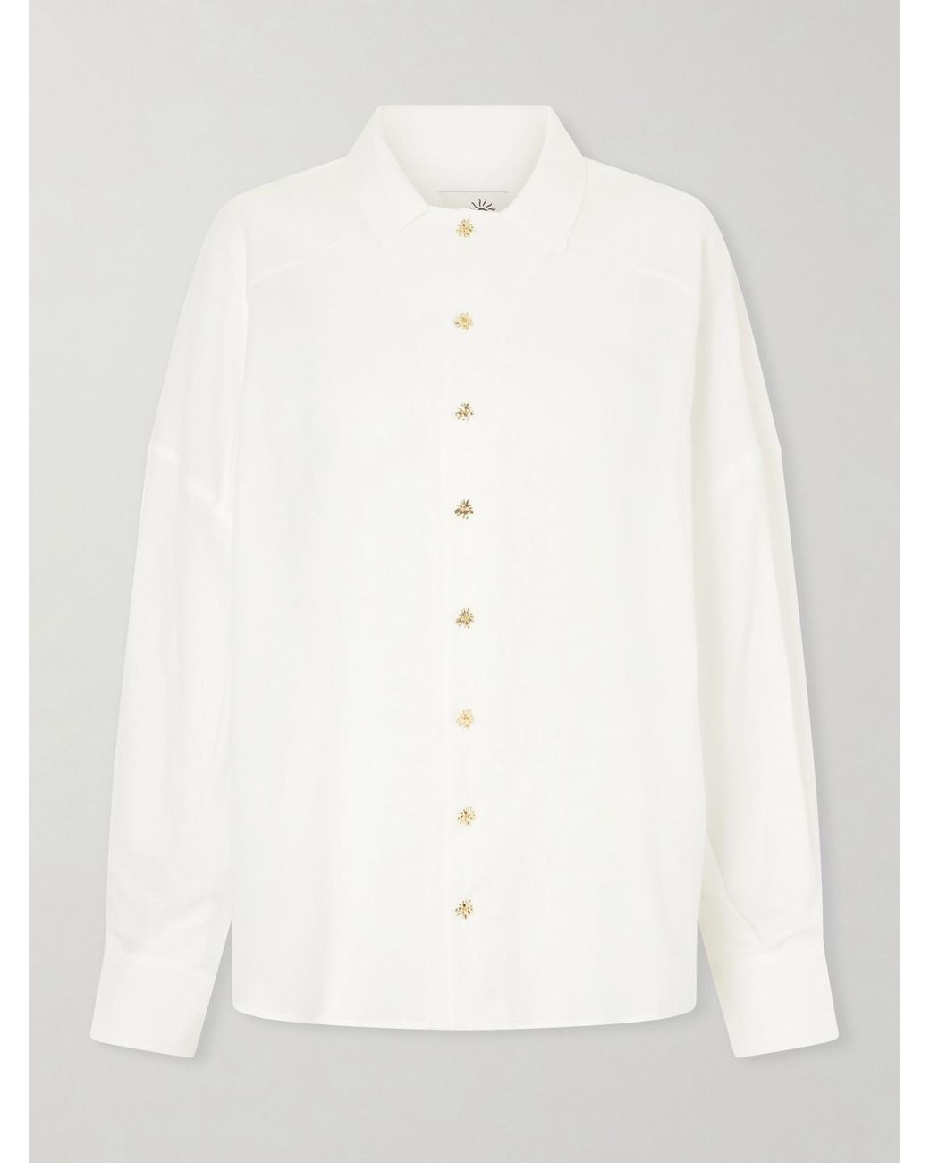 Donde Esteban Natural Lanzarote Cotton-Voile Shirt