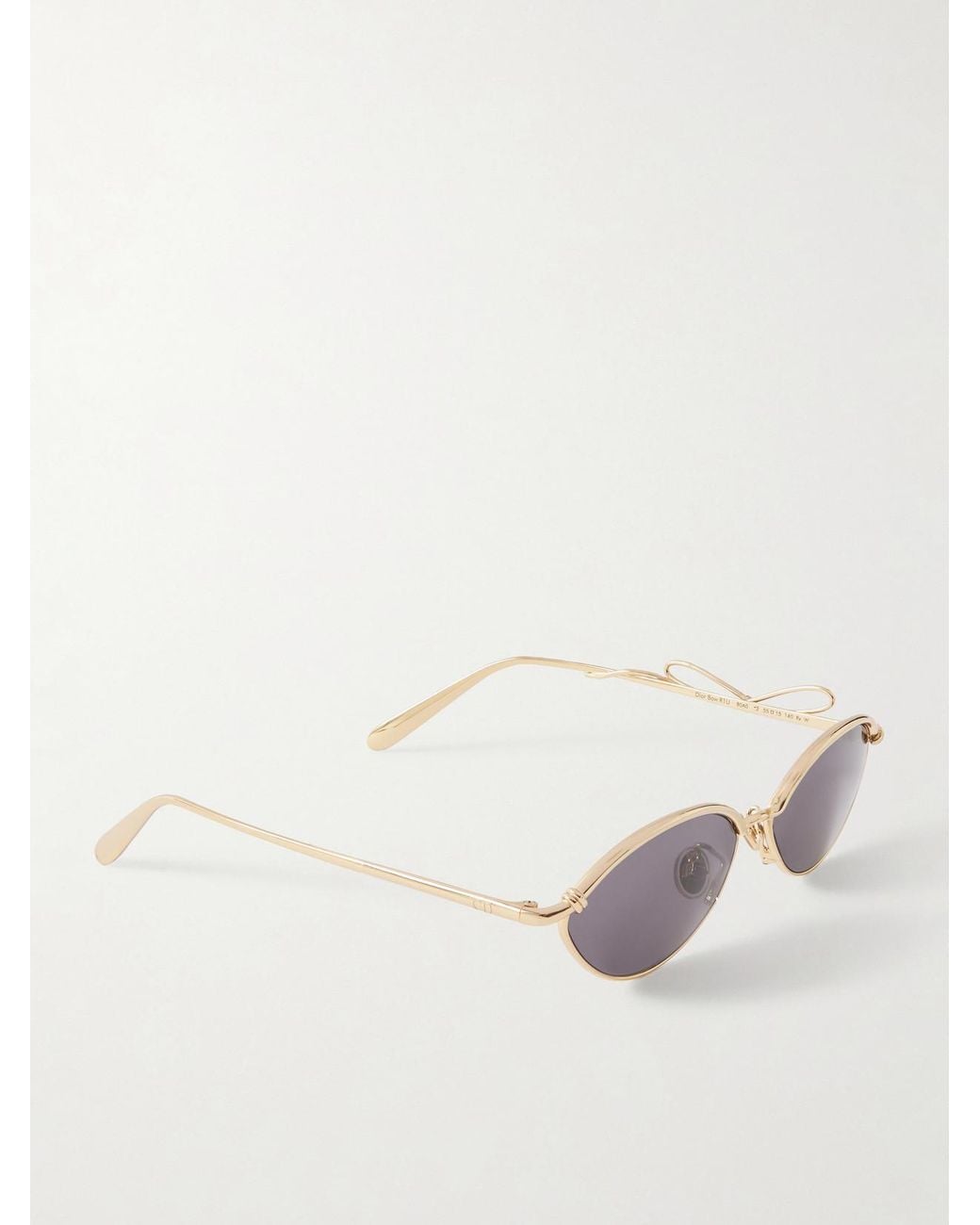 Dior Metallic Dior Bow R1U-Tone Round-Frame Sunglasses