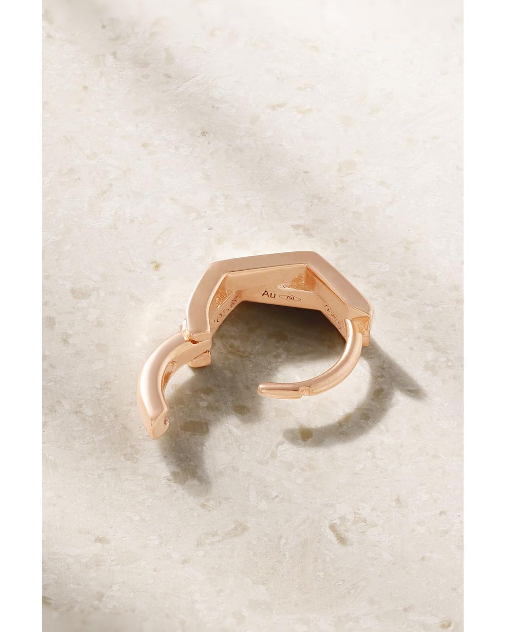 Repossi Natural 18-Karat Rose Single Hoop Earring