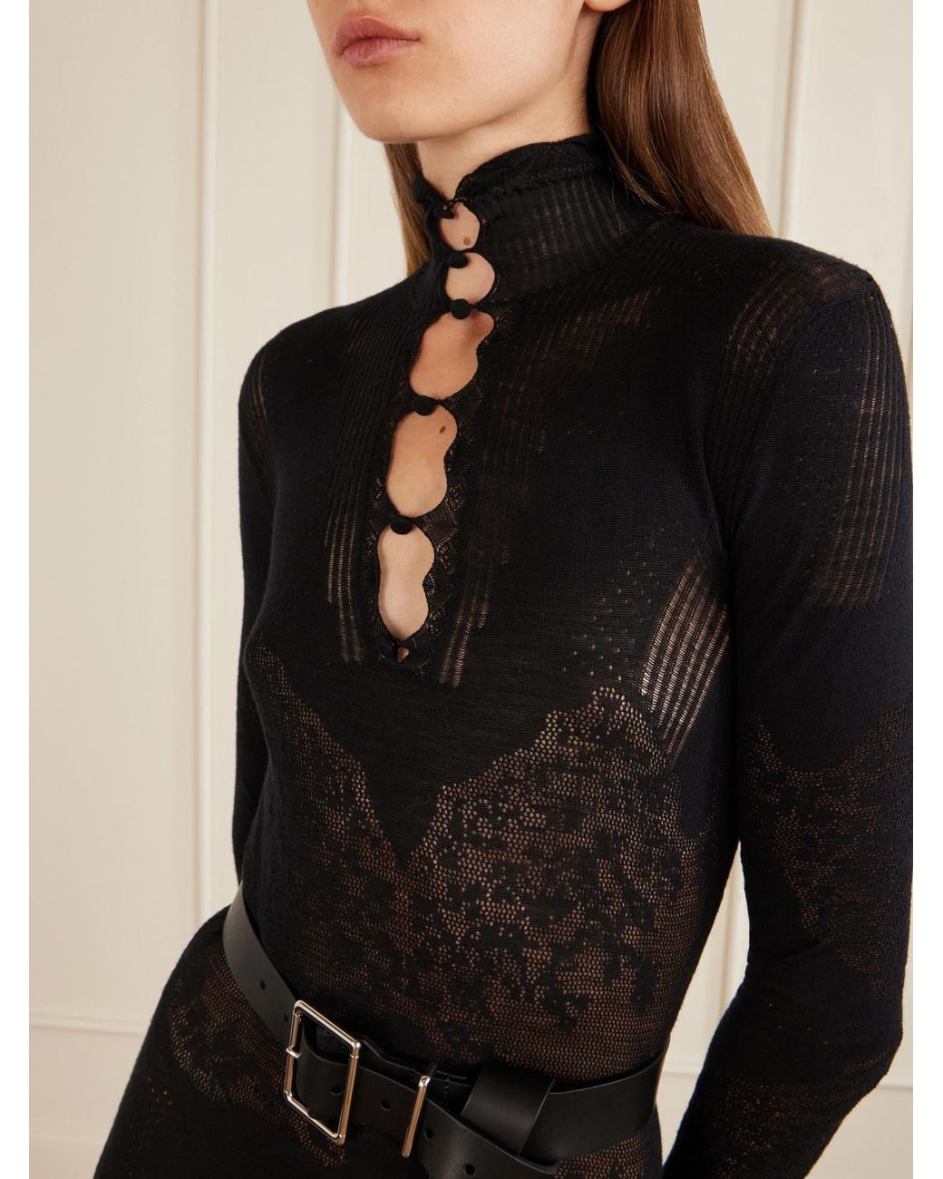 Gabriela Hearst Black Solace Ribbed-Knit Virgin Wool Maxi Dress