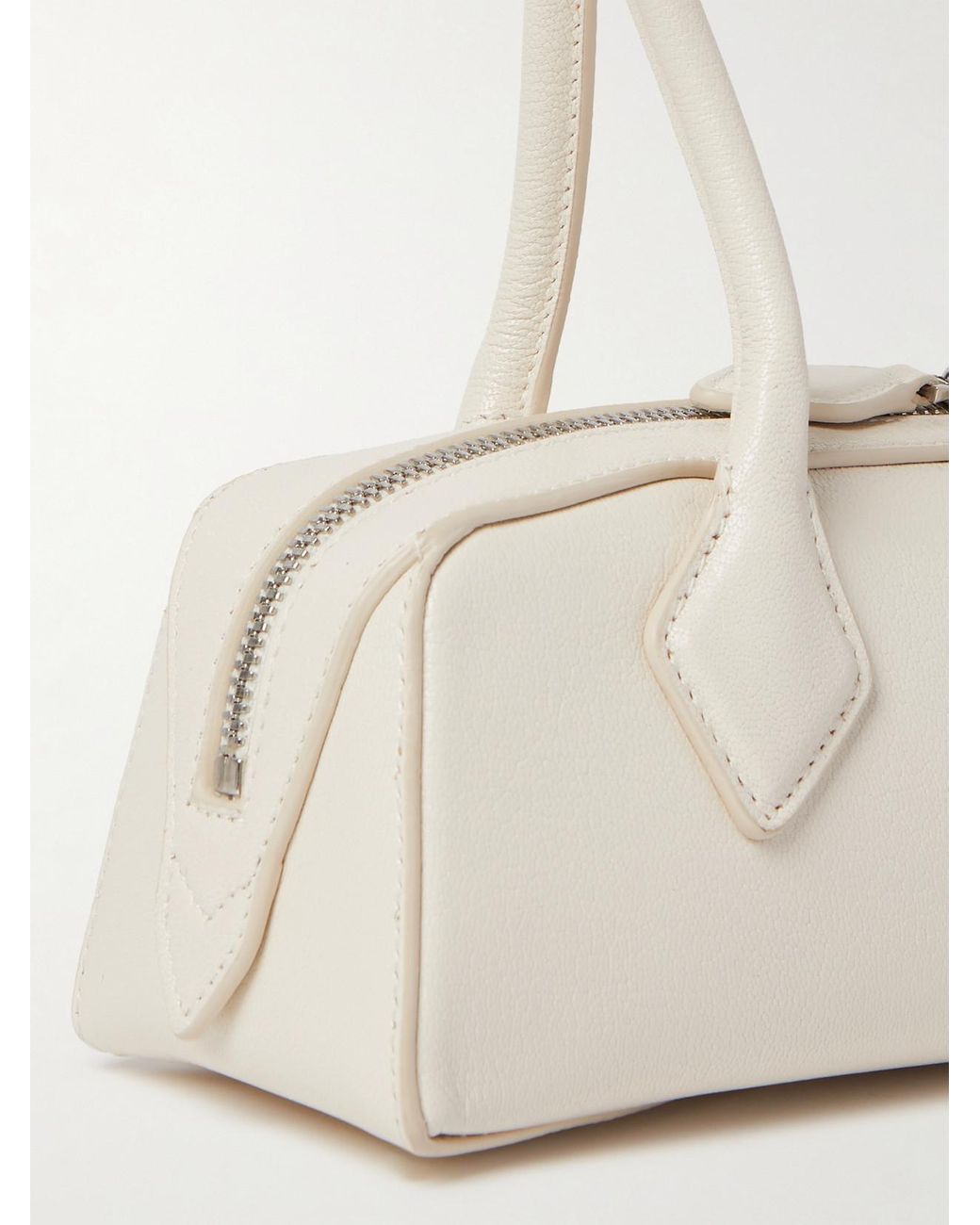 Alaïa Natural Le Teckel Small Leather Shoulder Bag