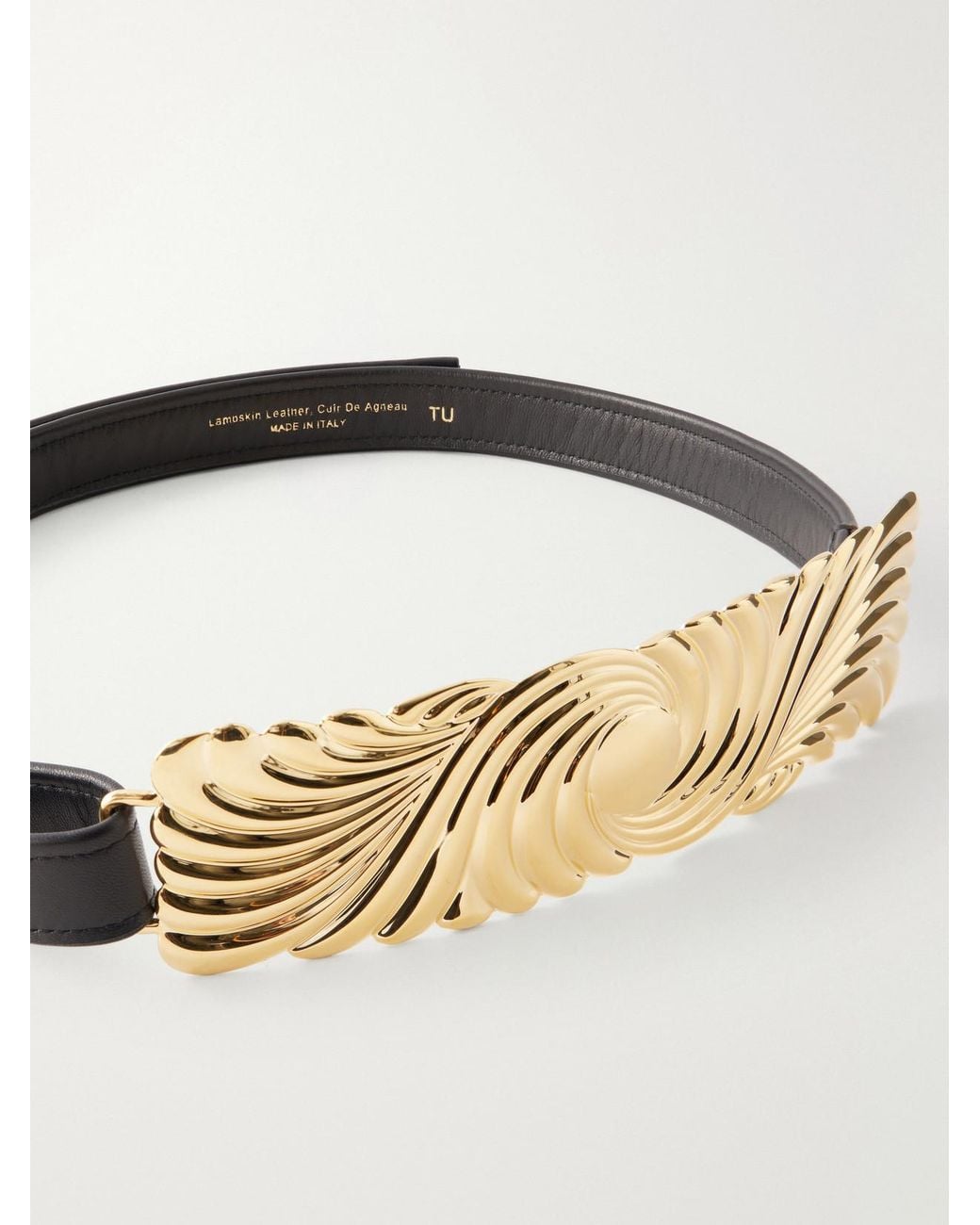 DEHANCHE Natural Laurent Embellished Leather Belt
