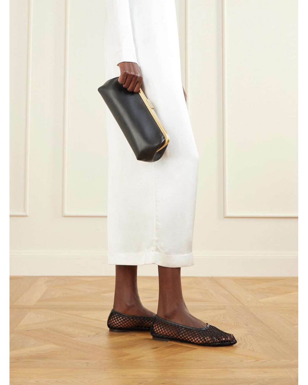 Proenza Schouler Black Amory Leather Clutch