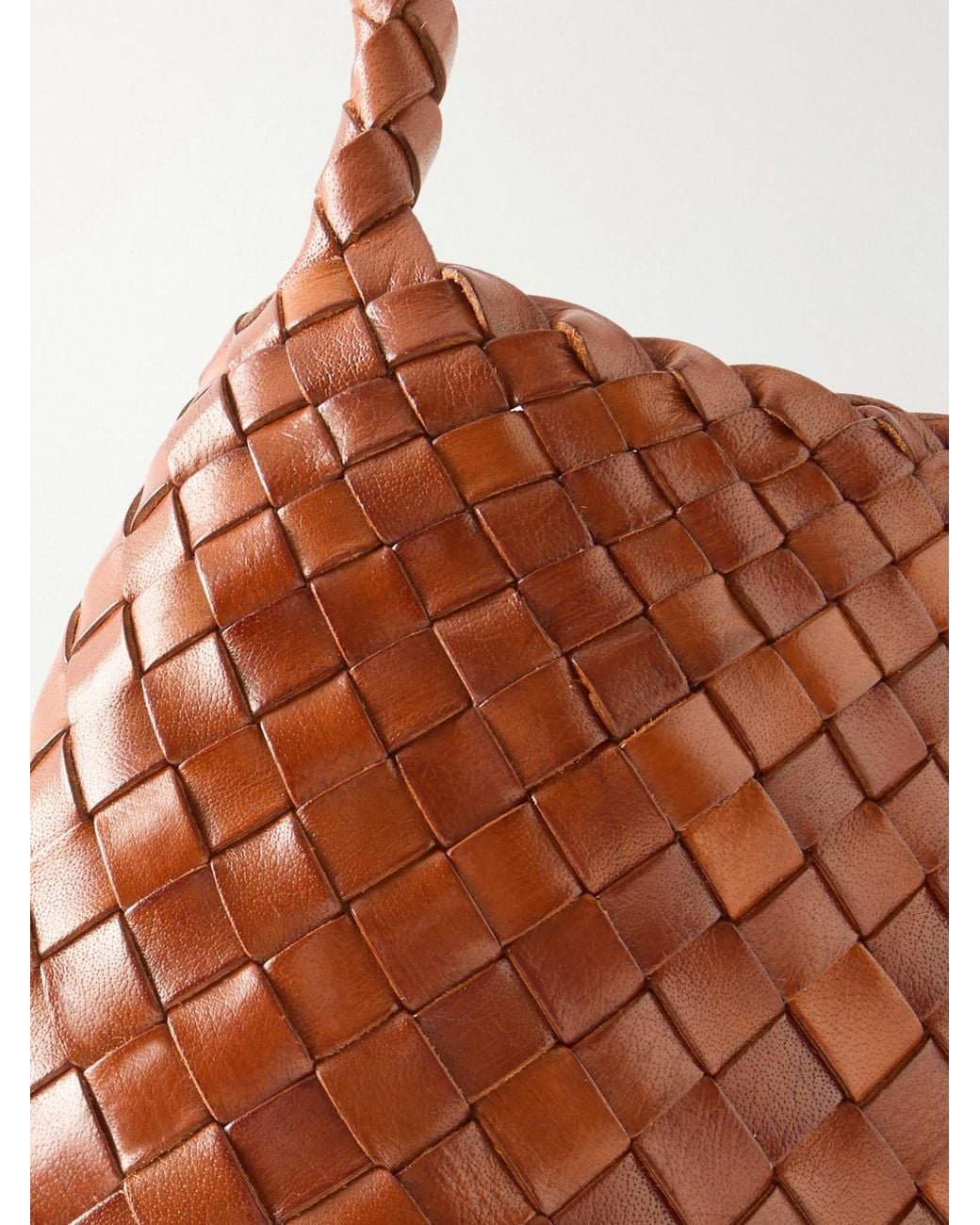 Dragon Diffusion Brown Rosanna Mini Woven Leather Shoulder Bag