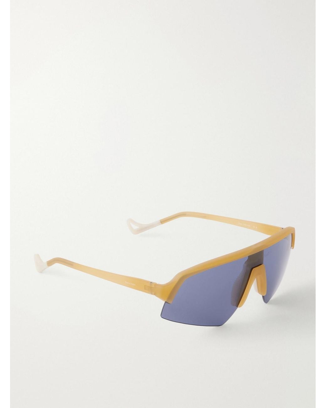 District Vision Blue Choji Turbo Blade D-Frame Injected Sunglasses