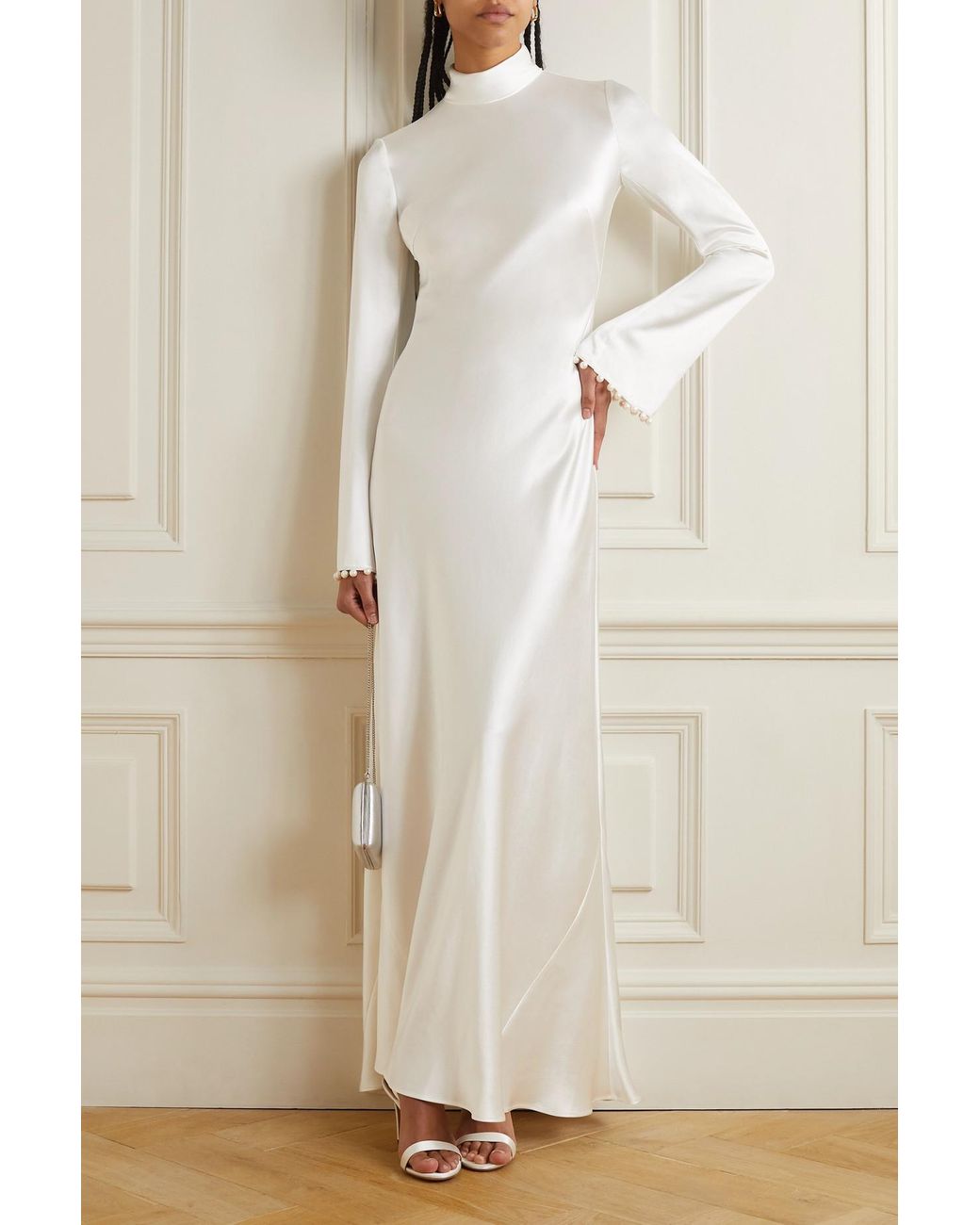 Ivory Pearl Silk Midi Skirt  Shop Women's Luxury Silk Slip Skirts – Silk  Closet