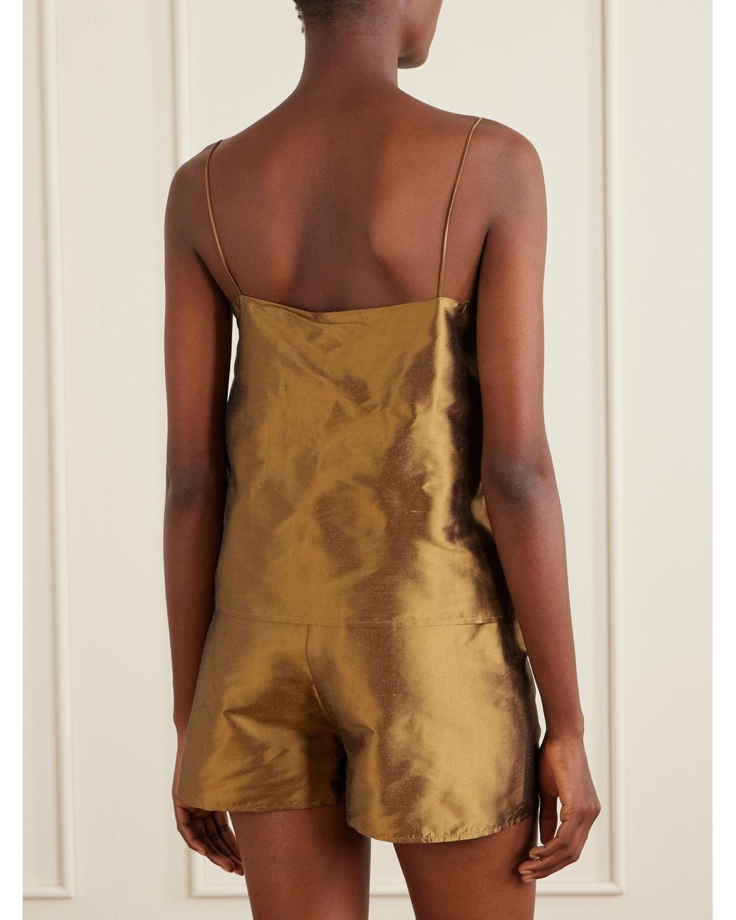 SARA CRISTINA Natural Ola Silk Top