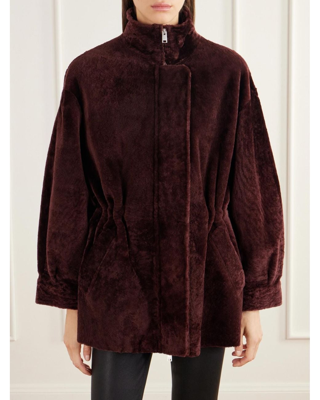 Arma Purple Alia Shearling Jacket