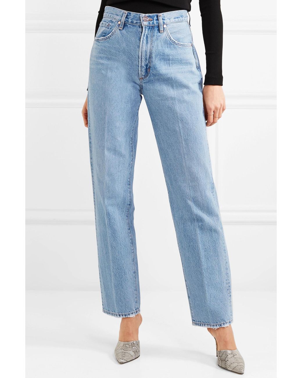 Goldsign Denim The Cropped A High-rise Jeans Womens Jeans Goldsign Jeans 
