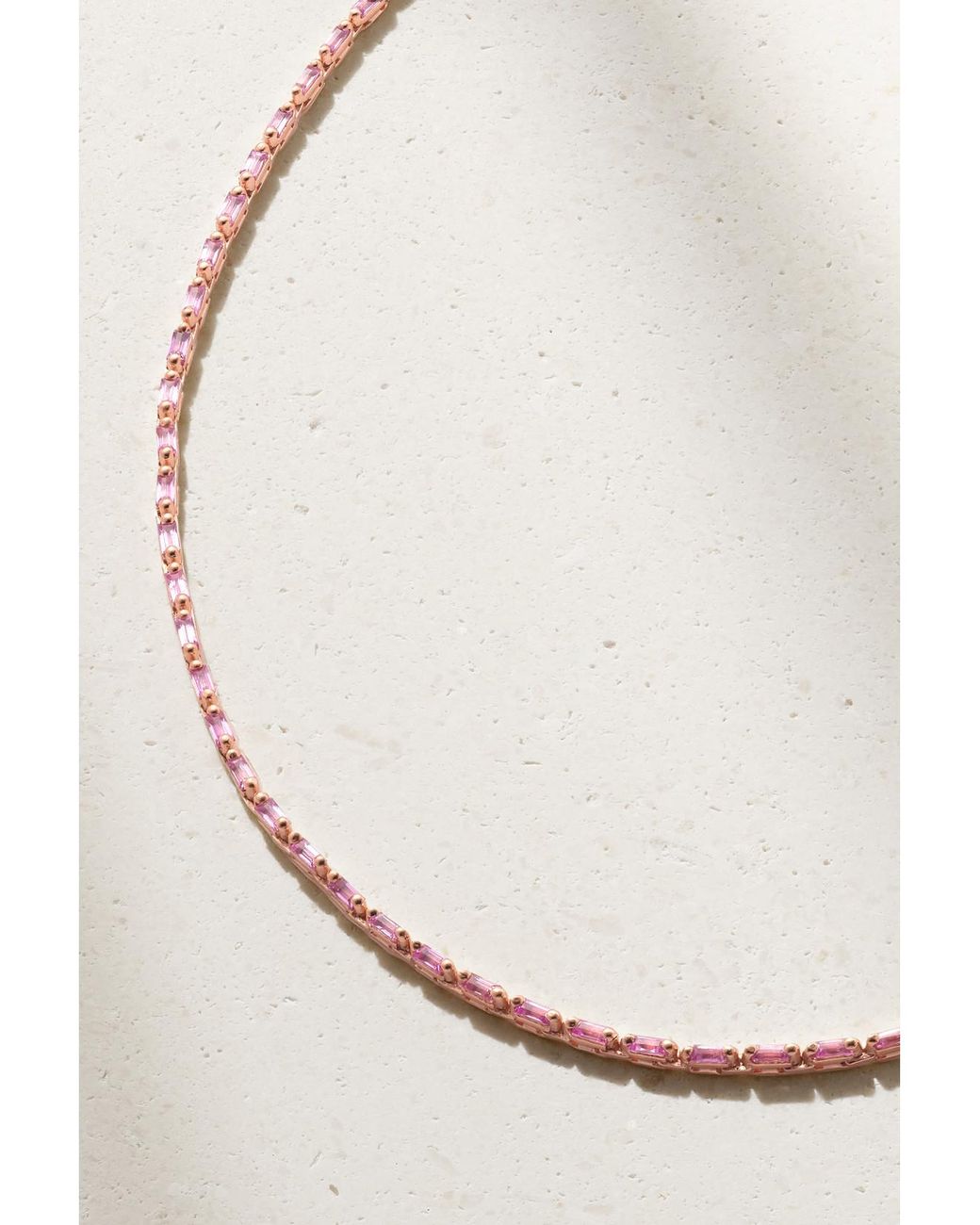 Suzanne Kalan Natural 18-Karat Sapphire Tennis Necklace