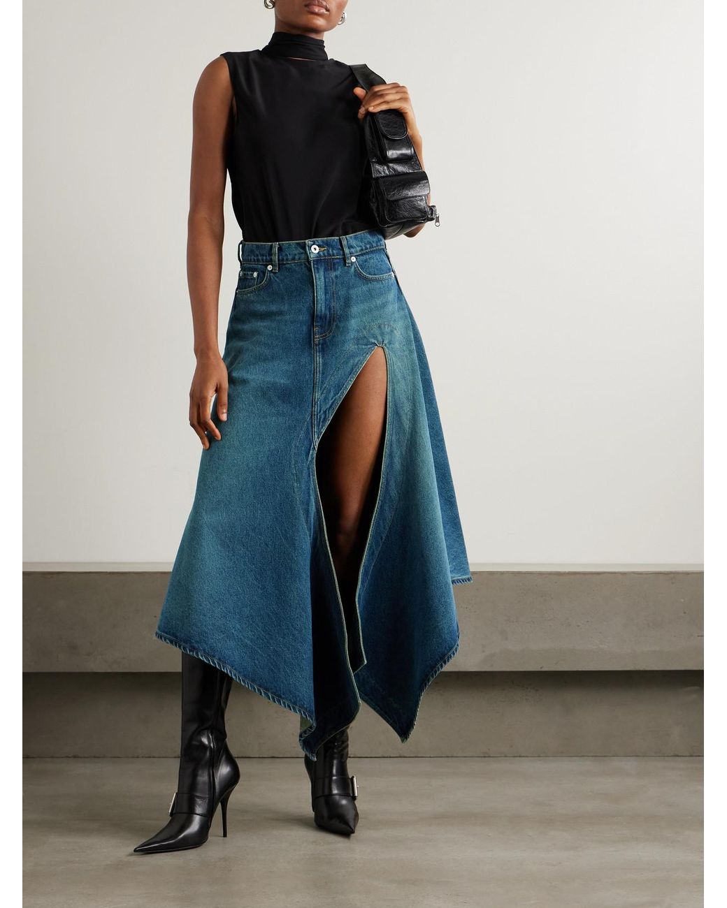スカート Y/Project Blue Cutout Midi Skirt Y/Project Blue Cutout Midi Skirt Y/Project