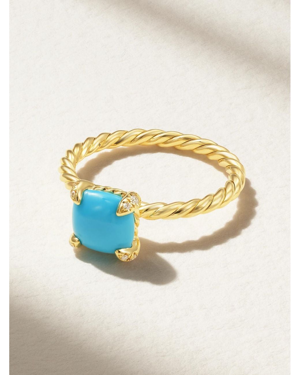 Châtelaine18-Karat, And Diamond Ring David Yurman en coloris Blue