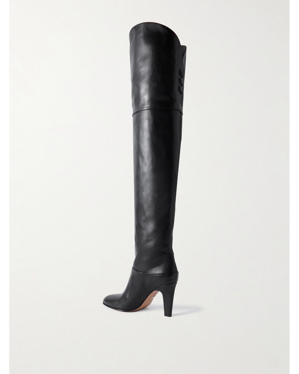 Chloé Black Eve Leather Over-The-Knee Boots