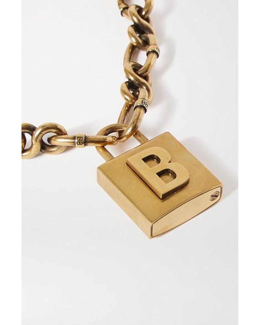 balenciaga lock necklace