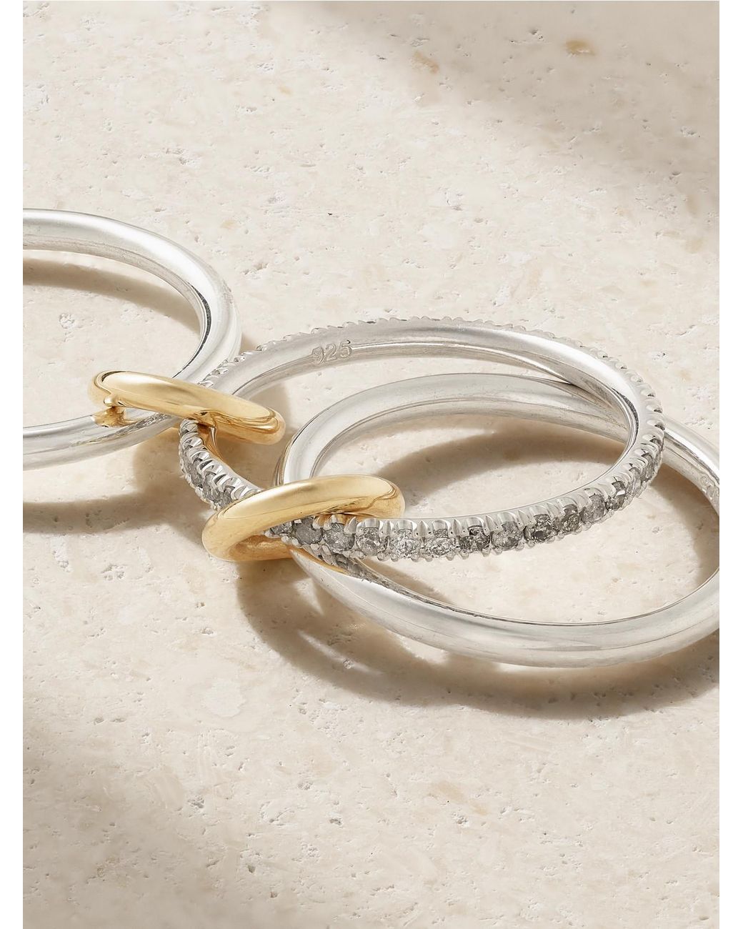 Spinelli Kilcollin Natural Sonny Sterling And 18-Karat Diamond Ring