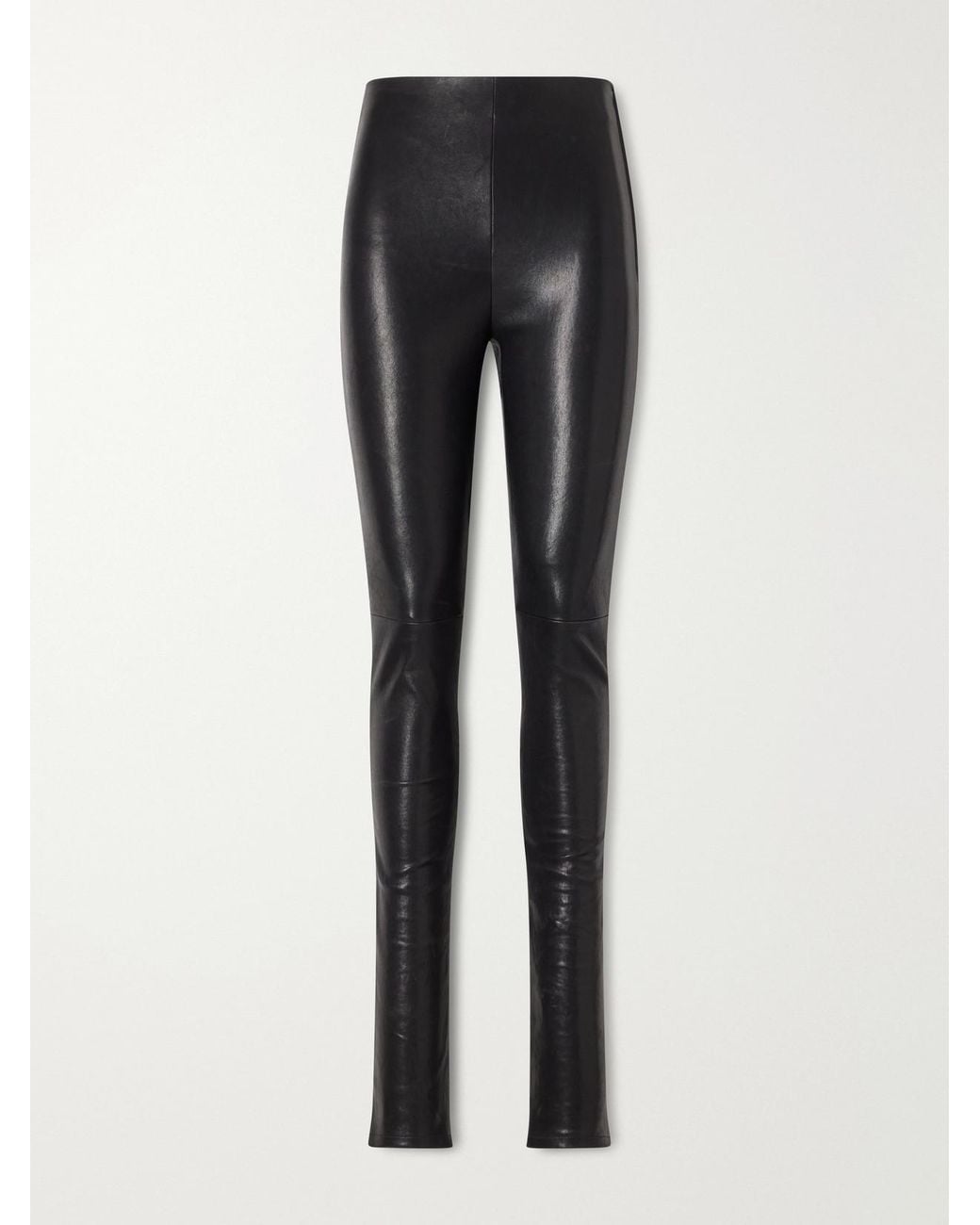 Ann Demeulemeester Black Florence Leather Skinny Pants