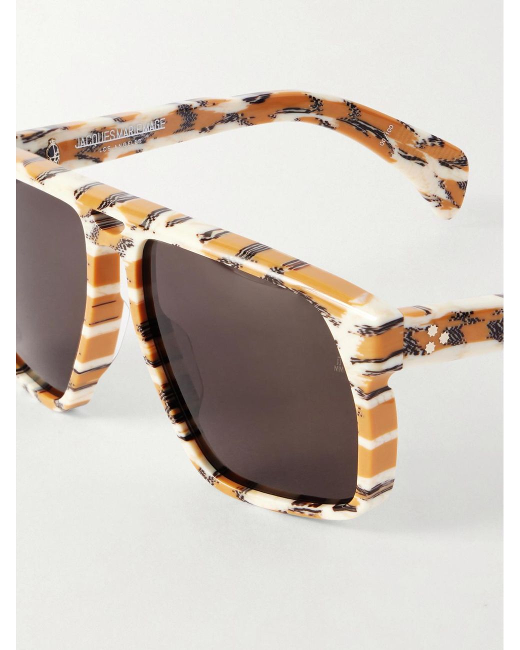 Jacques Marie Mage Multicolor Neptune Aviator-Style Acetate Sunglasses