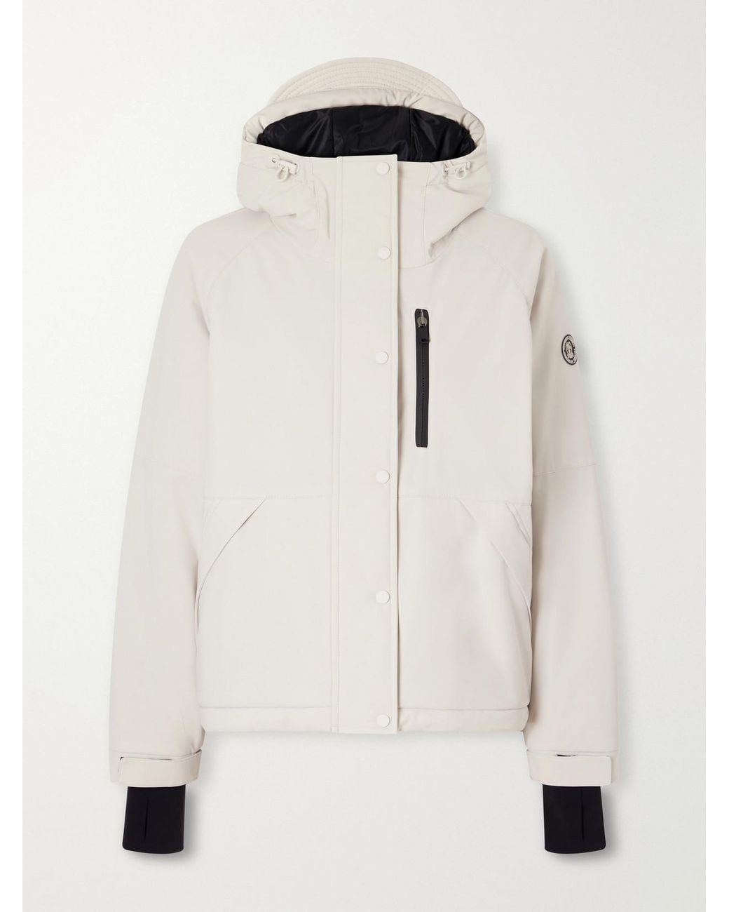 Brunello Cucinelli Natural Hooded Padded Shell Ski Jacket
