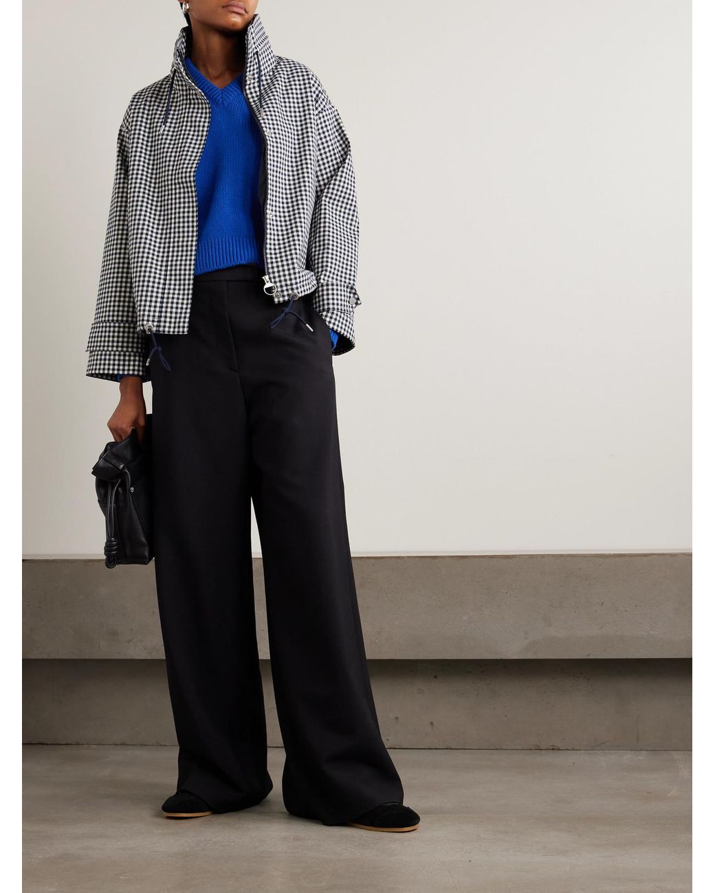 Barbour Blue Bronwyn Gingham Twill Jacket