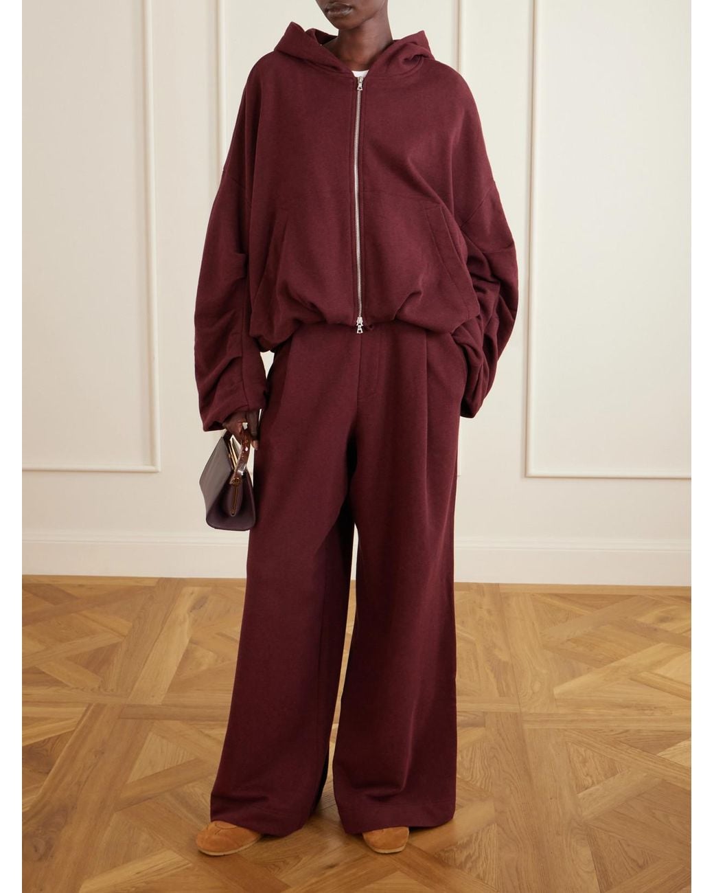 Dries Van Noten Purple Leather Clutch
