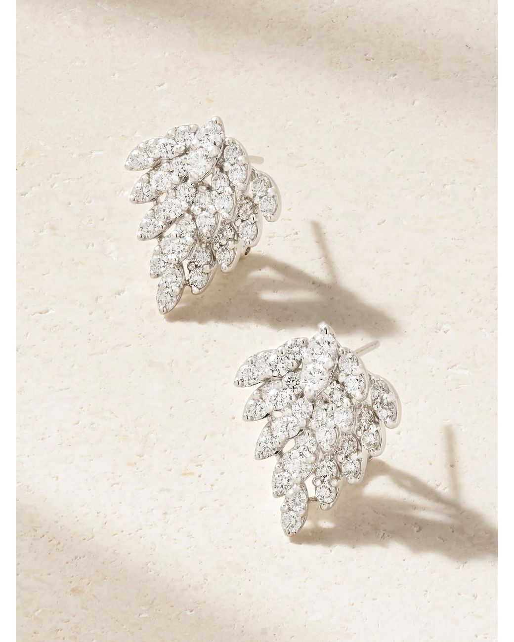 Anita Ko Natural Snowflake 18-Karat Diamond Earrings