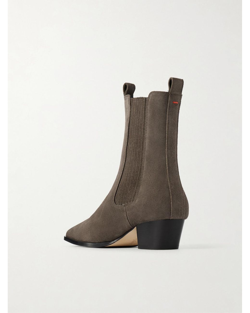 Aeyde Brown Agata 40 Suede Ankle Boots
