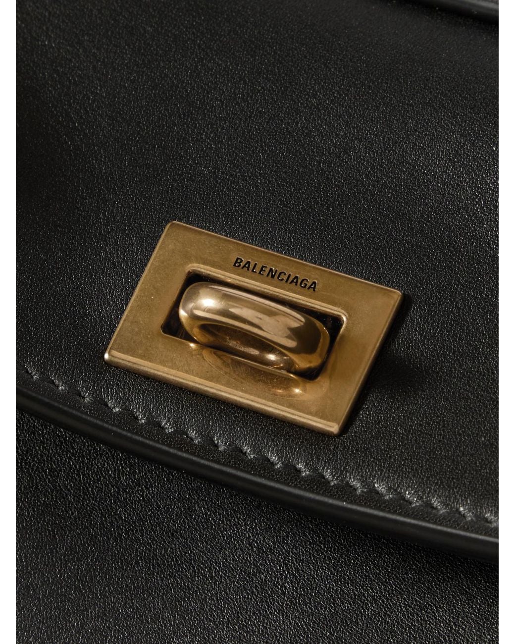 Balenciaga Black Rodeo Mini Leather Top-Handle Bag
