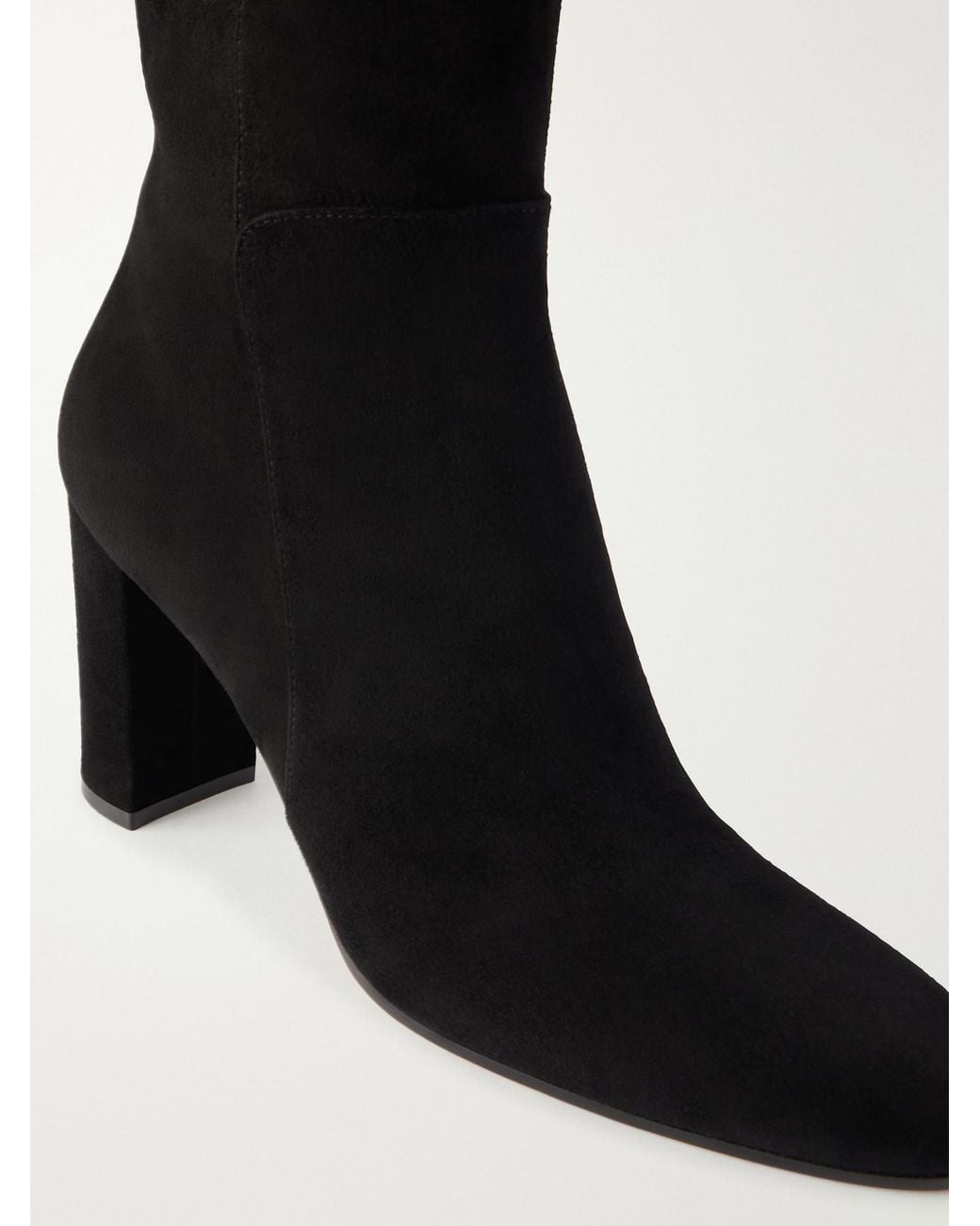Gianvito Rossi Black 85 Suede Knee Boots