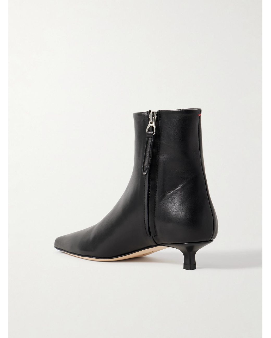 Aeyde Black Sofie Leather Ankle Boots