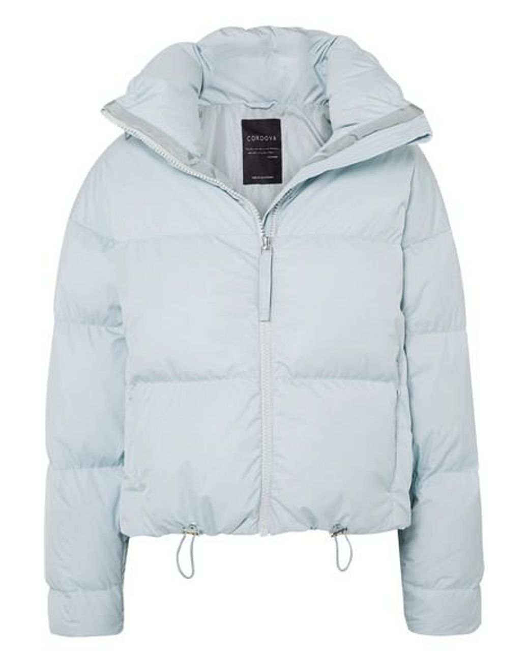 CORDOVA The Mont Blanc Cropped Quilted Down Ski Jacket in Blue | Lyst