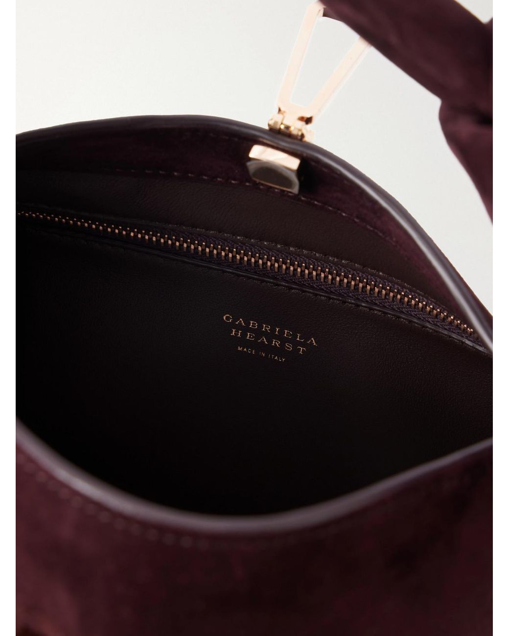 Gabriela Hearst Black Antonia Mini Suede Shoulder Bag