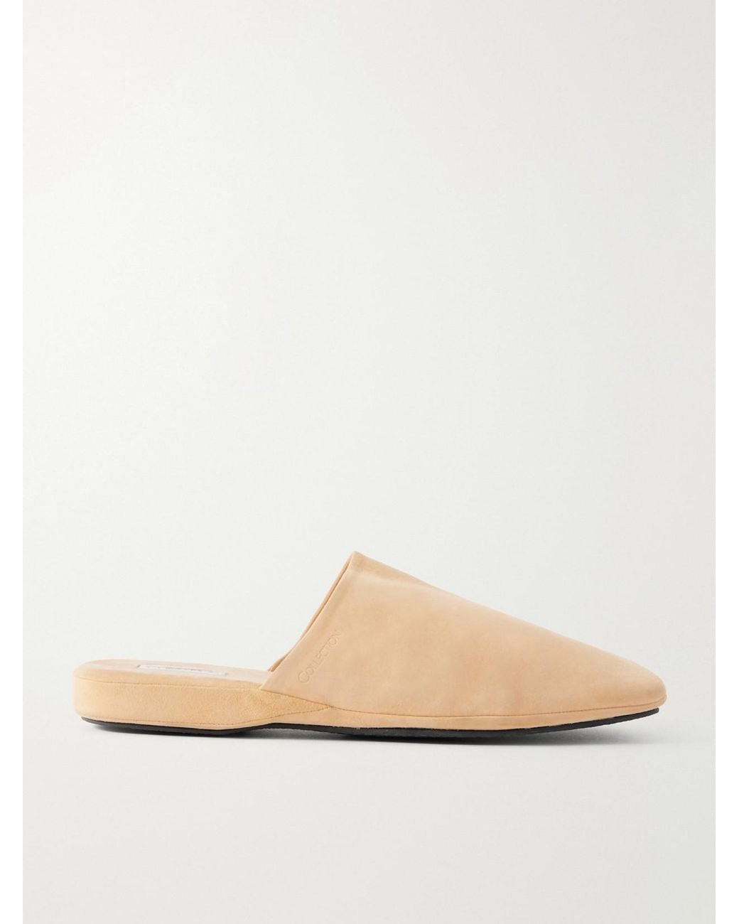Calvin Klein White Suede Slippers