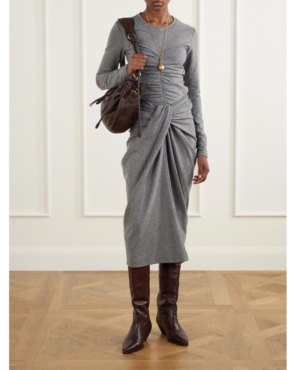 Isabel Marant Gray Delesa Stretch Top
