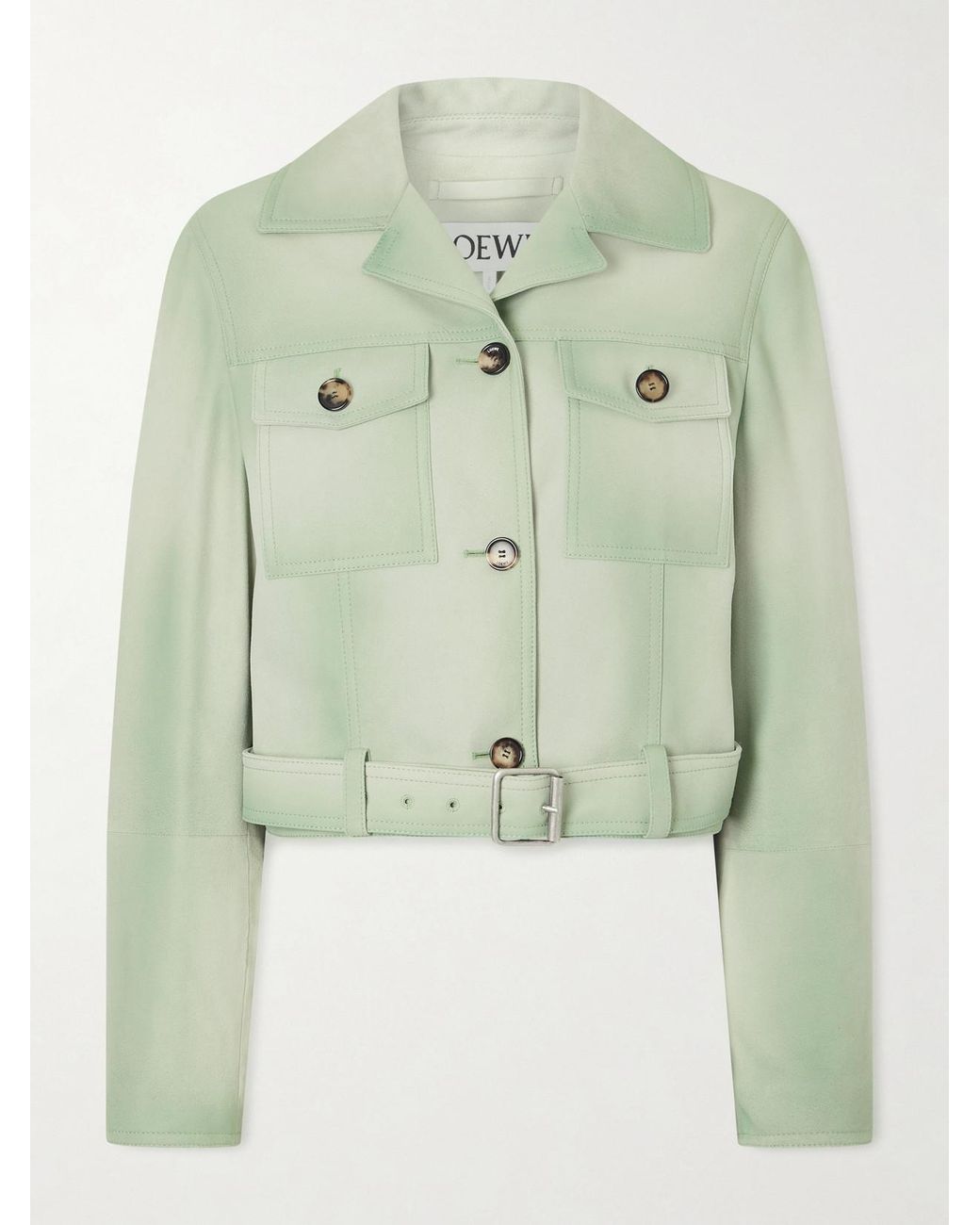 Loewe Green Cropped Jacket