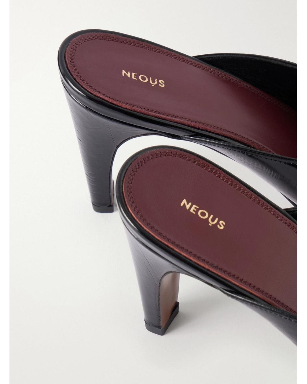 Neous Black 80 Leather Pumps