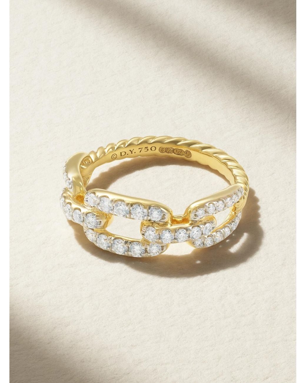 David Yurman Natural Stax 18-Karat Diamond Ring
