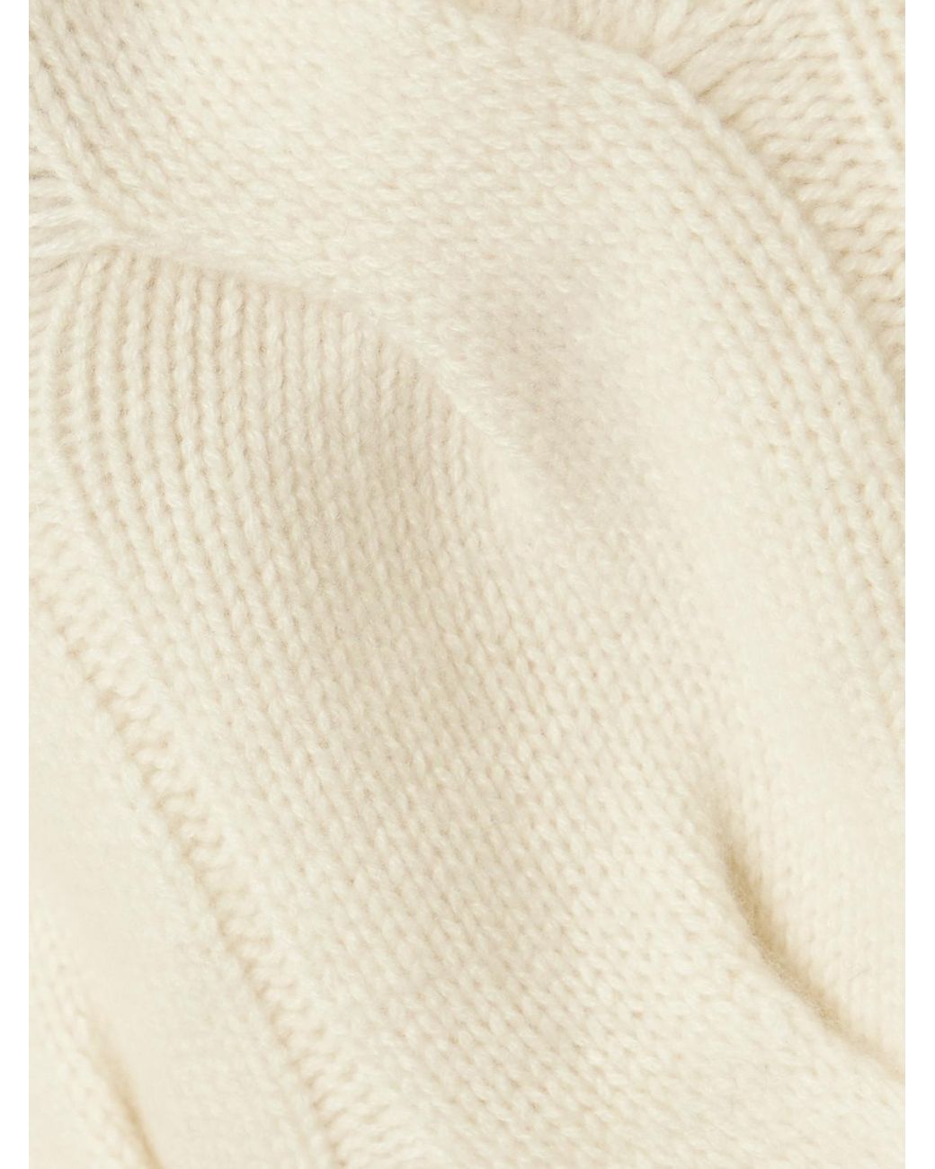 Lisa Yang Natural Sammie Cable-Knit Cashmere Sweater
