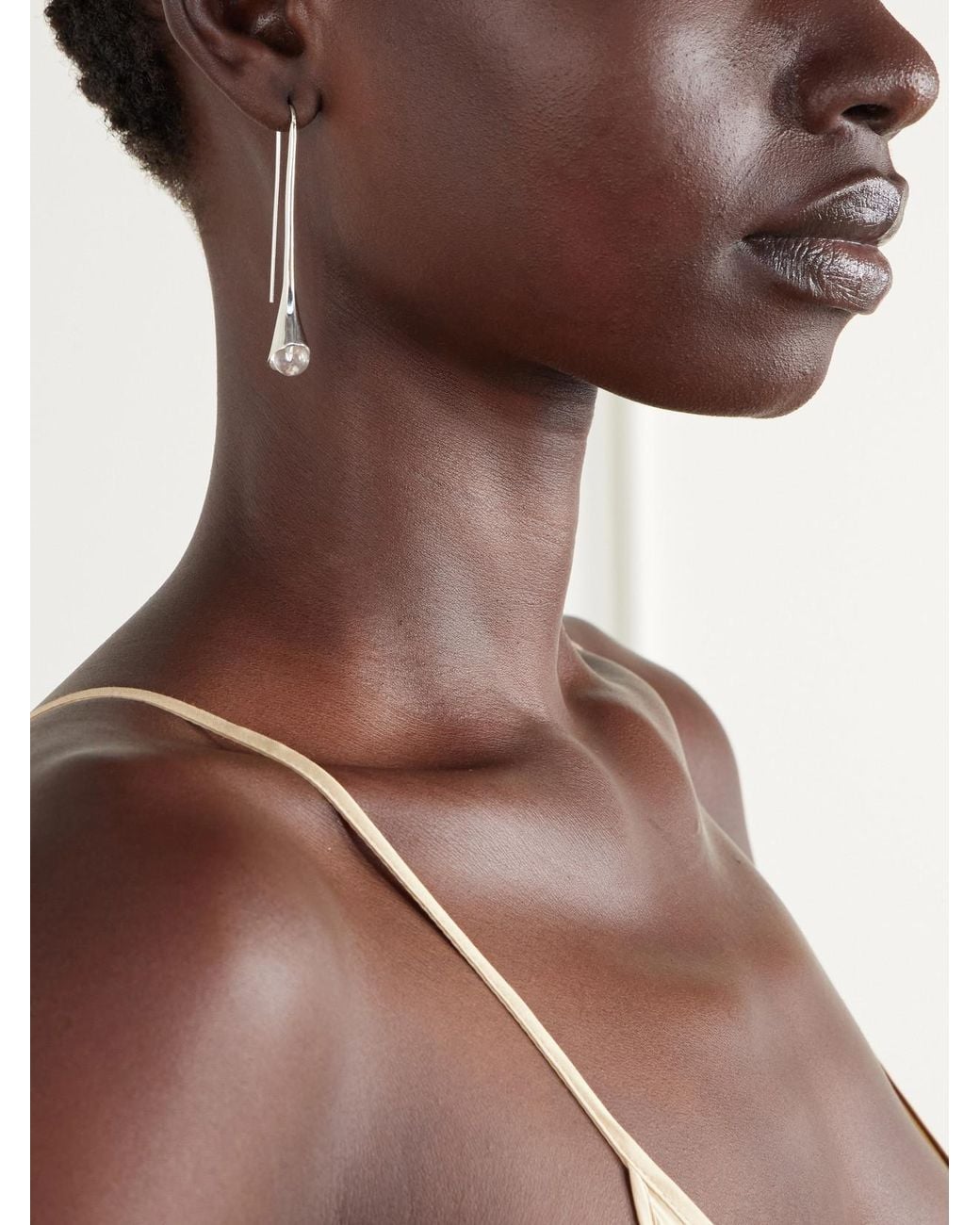 Sophie Buhai White Vienna Sterling And Quartz Earrings