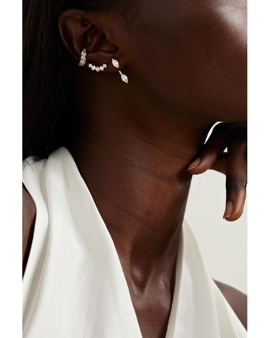 Anita Ko Natural Orbit 18-Karat Diamond Single Earring