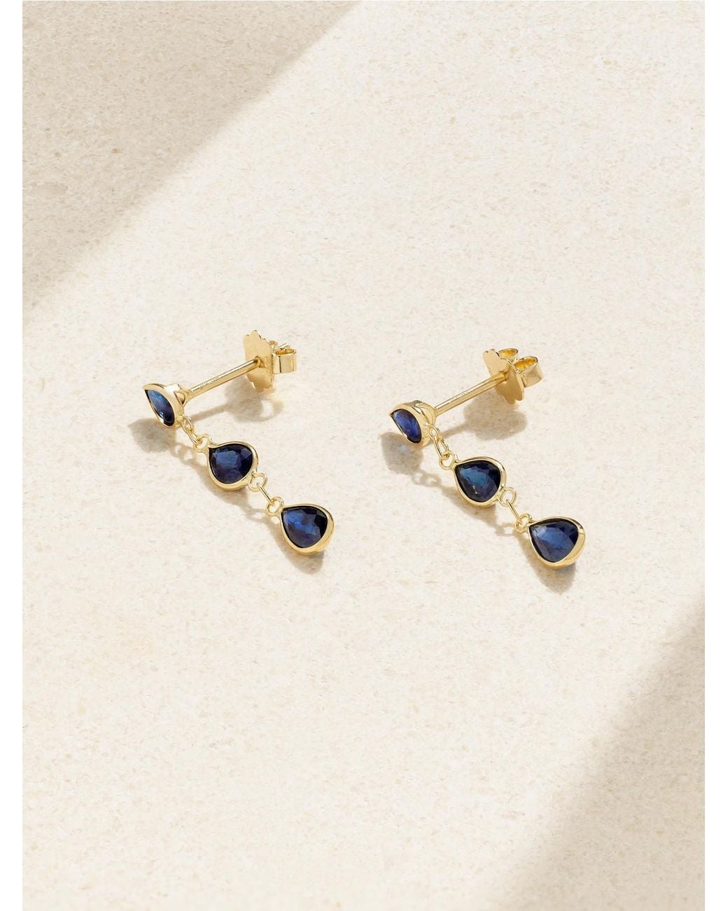 JIA JIA Natural Chakra Sapphire Earrings