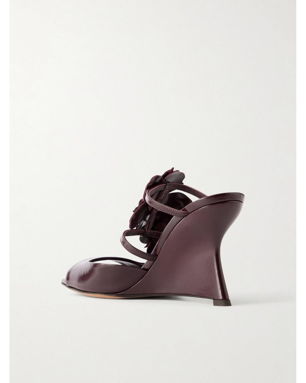 Zimmermann Brown Belara 85 Embellished Sued Wedge Sandals
