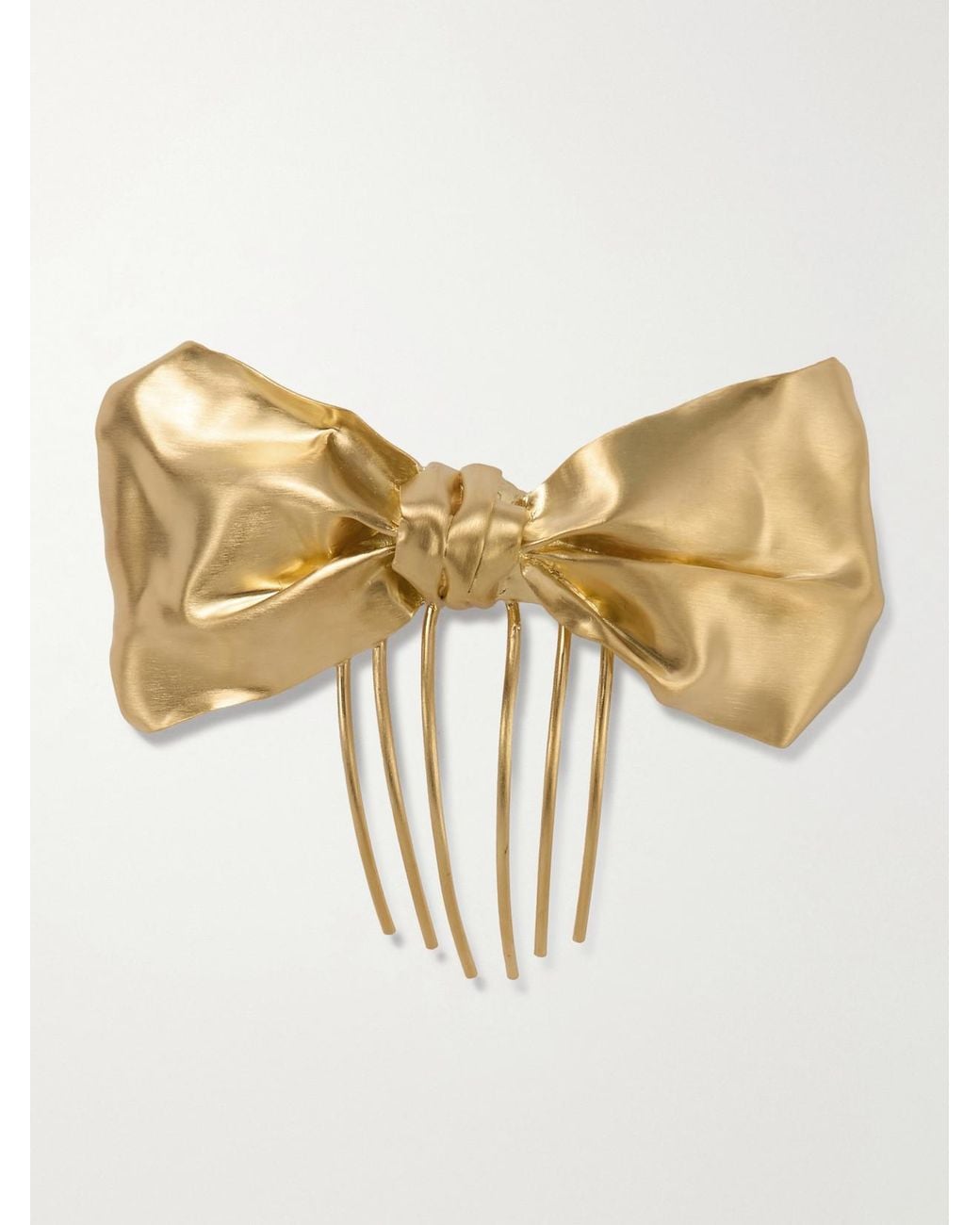 COMPLETEDWORKS Natural Plated Bow Hair Comb