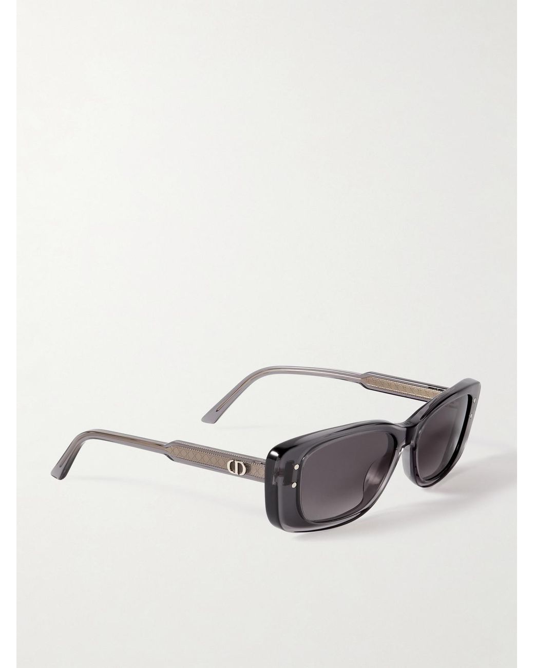 Dior Gray Diorhighlight S2I Rectangular-Frame Acetate Sunglasses