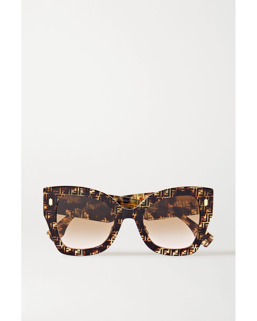 Fendi Oversized Squareframe Tortoiseshell Acetate Sunglasses in Brown