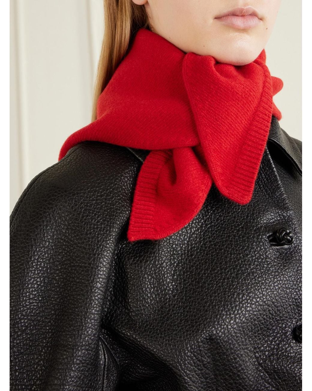 Rohe Red Wool-Blend Scarf