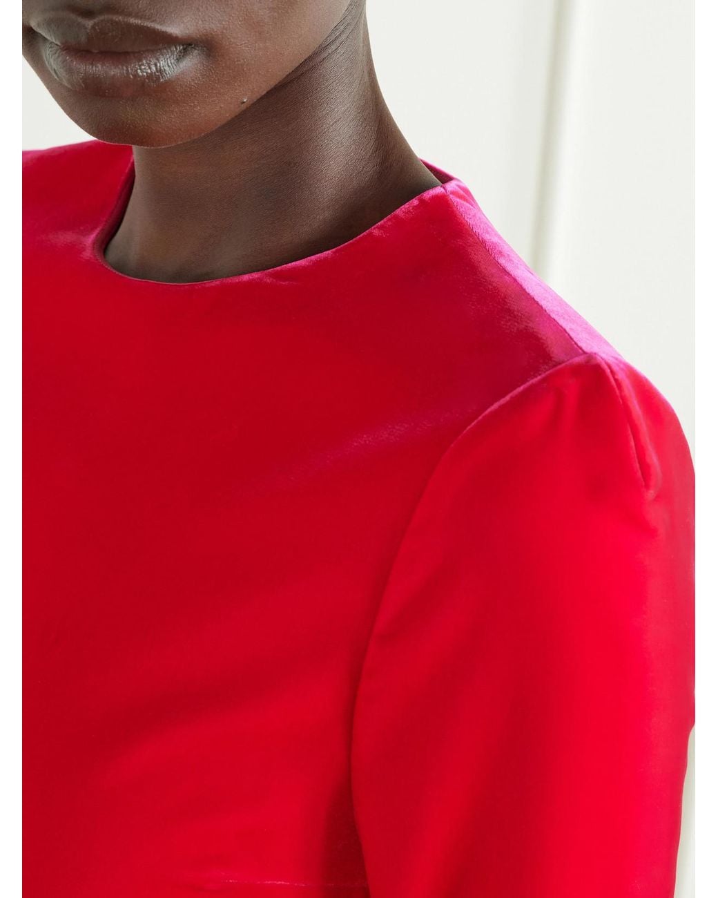 Alaïa Red Velvet Mini Dress