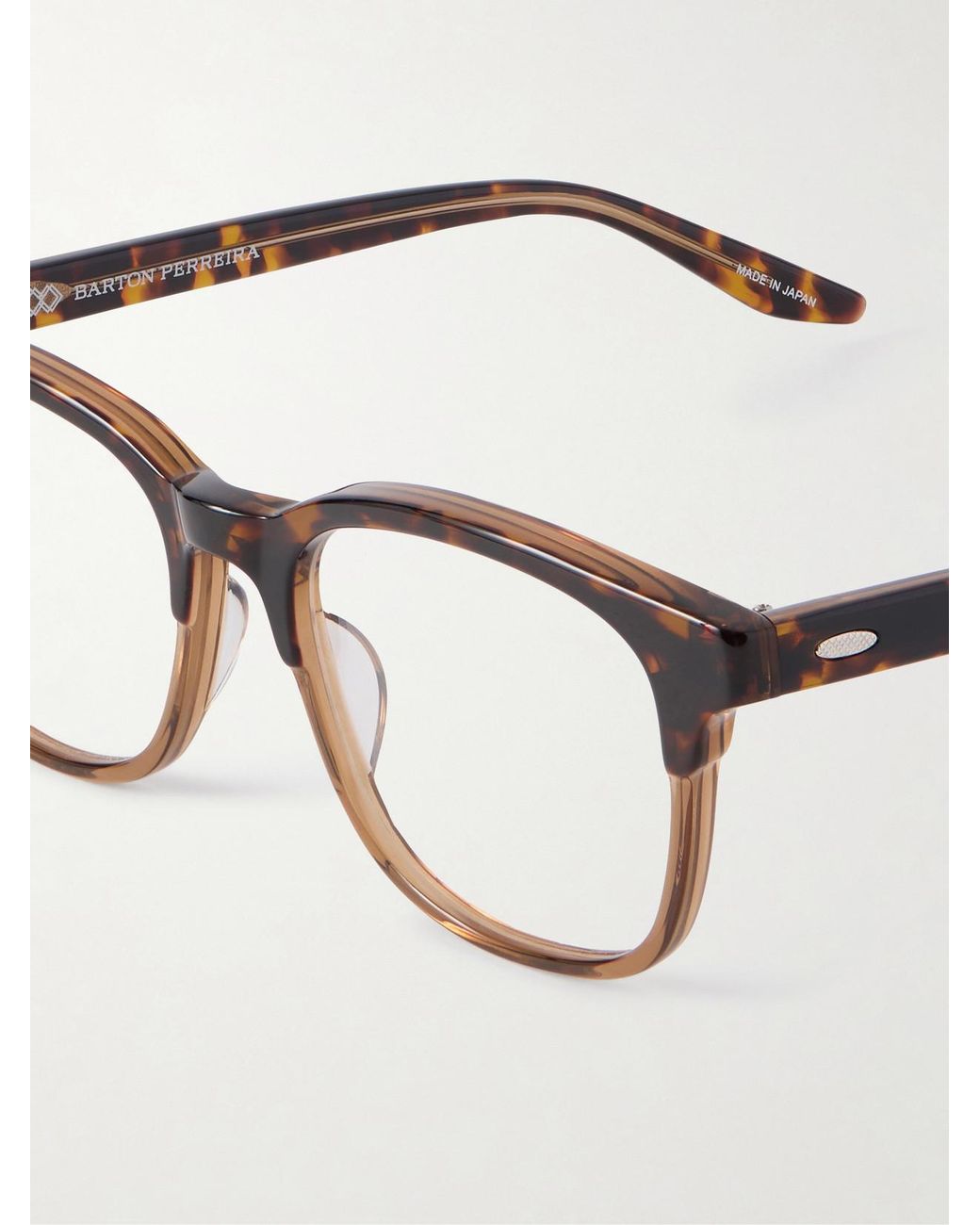 Barton Perreira Natural Emerson Square-Frame Acetate Optical Glasses