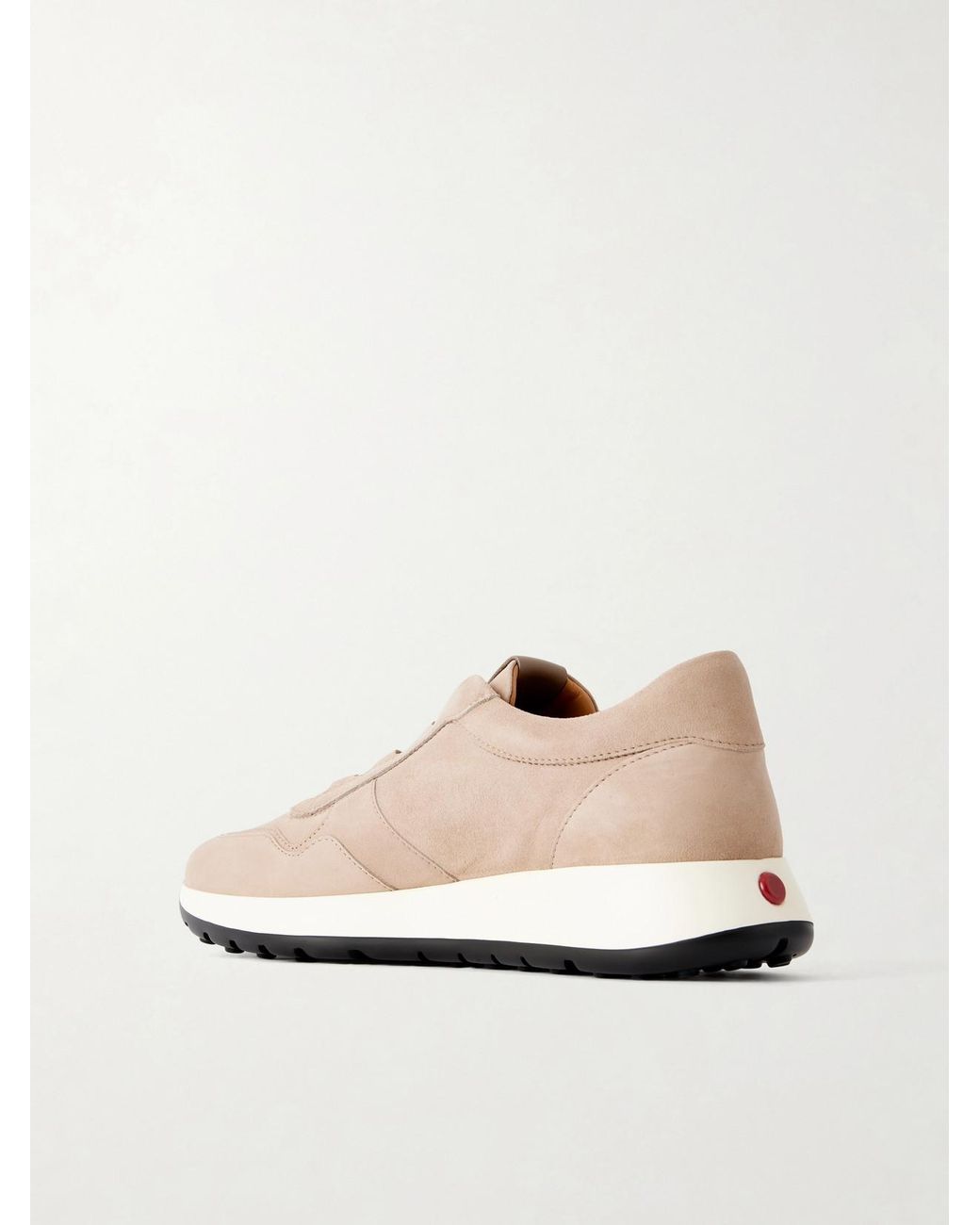 Tod's White Dot Nubuck Sneakers